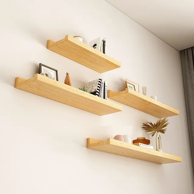 Petite étagère murale en bois massif