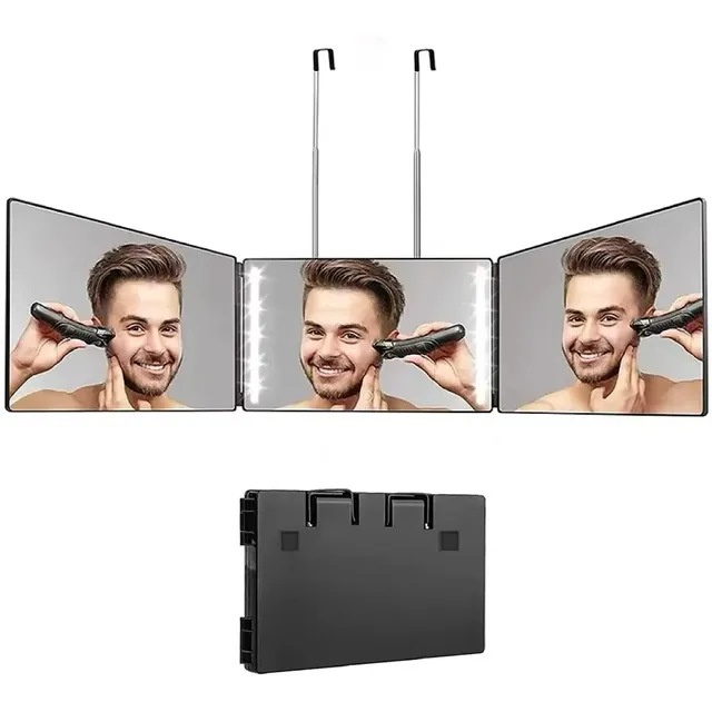 Miroir LED à trois volets