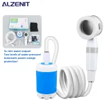 Gadget de douche Portable en plein air, pour chantier de Construction, dortoir, Camping, douche Mobile Simple, douche sans fil, pompe à eau Rechargeable