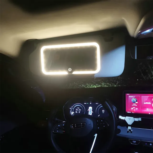 Miroir de vanité de pare-soleil de voiture de LED miroir… – vue 4