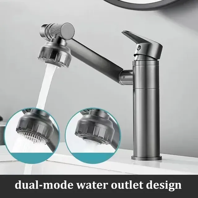 Robinet de lavabo universel multifonction en acier… – vue 2