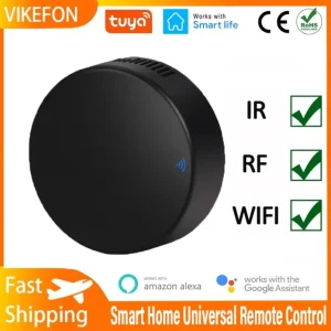 Télécommande IR intelligente WiFi, Mini télécommande universelle IR avec capteur de température et d’humidité pour climatiseur TV Télécommande IR intelligente WiFi, Mini télécommande universelle IR avec capteur de température et d’humidité pour climatiseur TV