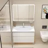 Évier blanc armoire De salle De bain lumière Led… – vue 4