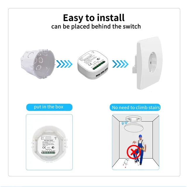 Commutateur sans fil Wifi intelligent RF433 – vue 6