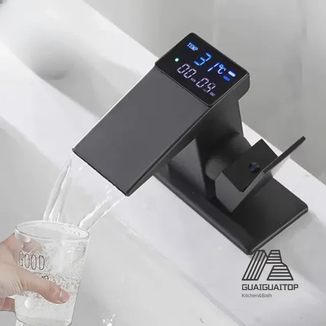Température de l'eau chaude et froide Lavabo à LED – vue 2