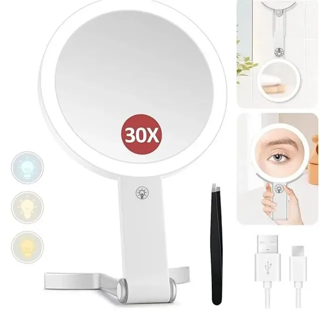 ABKJ-miroir grossissant Double face avec lumière – vue 3