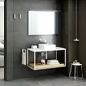 Siphon de salle de bain en laiton blanc moderne – vue 2