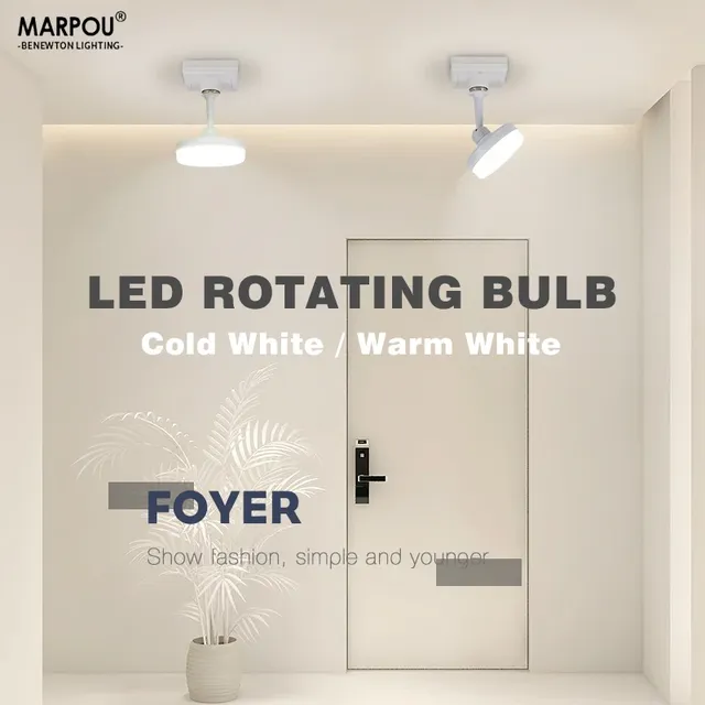 Ampoule LED E27 rotative en forme d'ovni – vue 4