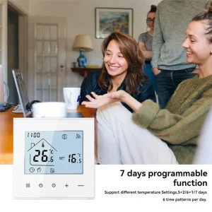 VELIF-Tuya Thermostat de sol chaud 16A Wifi intelligent régulateur de température Thermostat de chauffage de l&rsquo;eau de télécommande pour la maison blanc