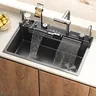 Évier de cuisine cascade en acier inoxydable 304 – vue 2