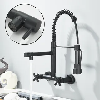 Robinet d'évier de cuisine noir