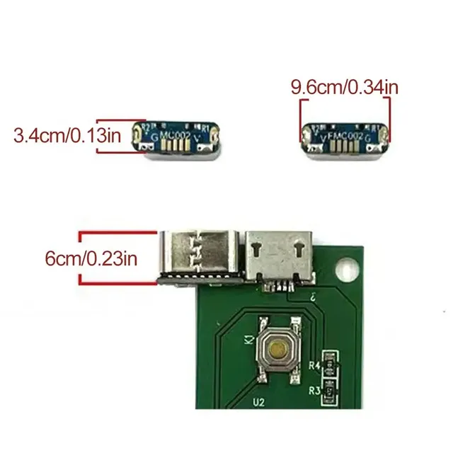 Carte adaptateur M85k MicroUSB TypeC – vue 5