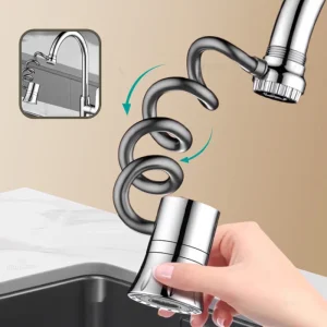 Extension de robinet extractible, sortie d&rsquo;eau multifonctionnelle, anti-éclaboussures, extension de robinet mobile pour évier de cuisine