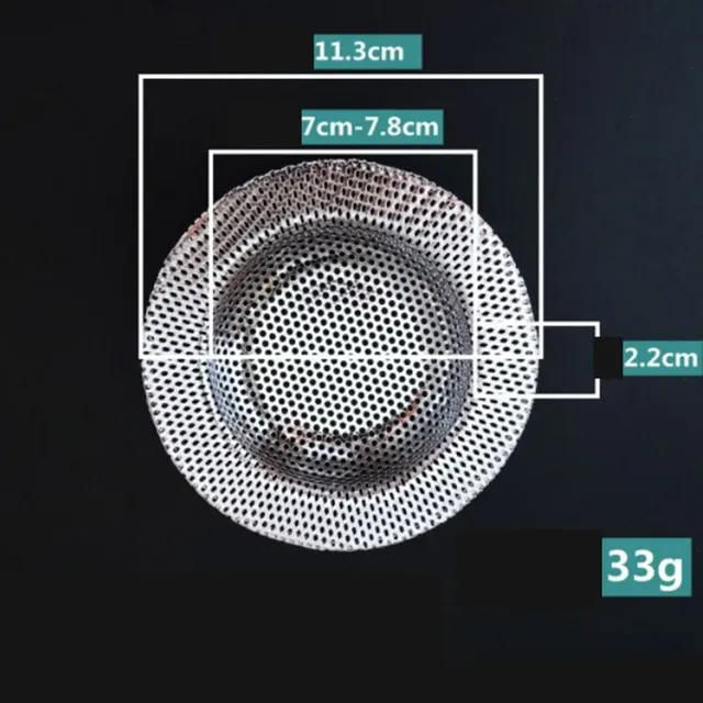 Filtre d'évier de cuisine en maille d'acier inoxydable – vue 5