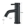 Robinet de lavabo de salle de bains noir mat – vue 6
