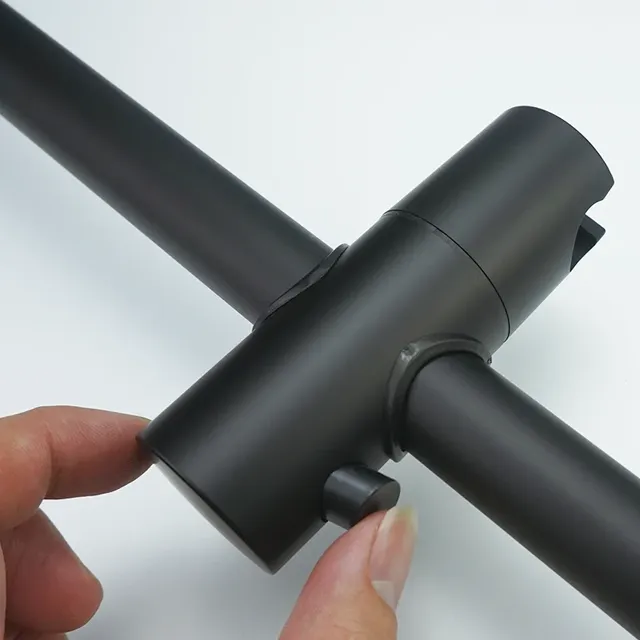 Barre de douche murale à revêtement noir – vue 3