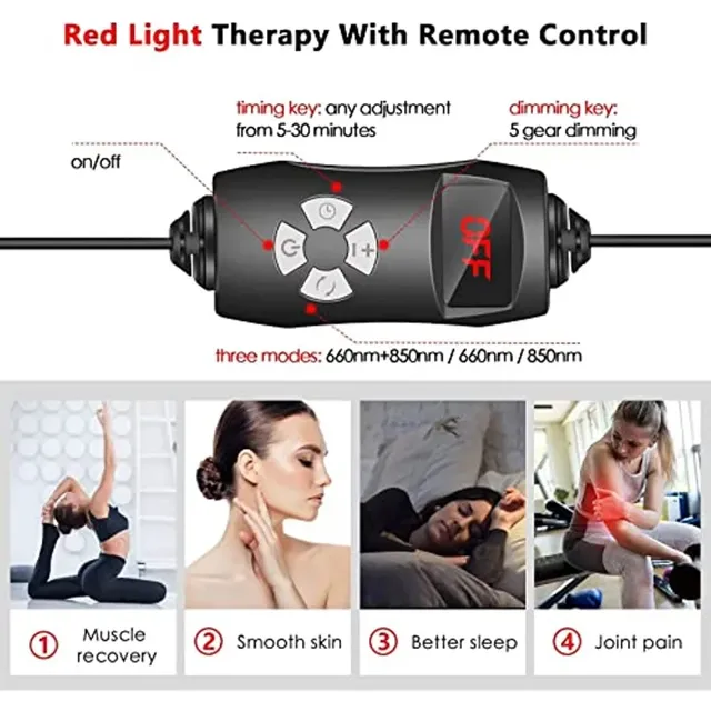Lampe de santé à lumière rouge LED pour tout le corps et… – vue 6