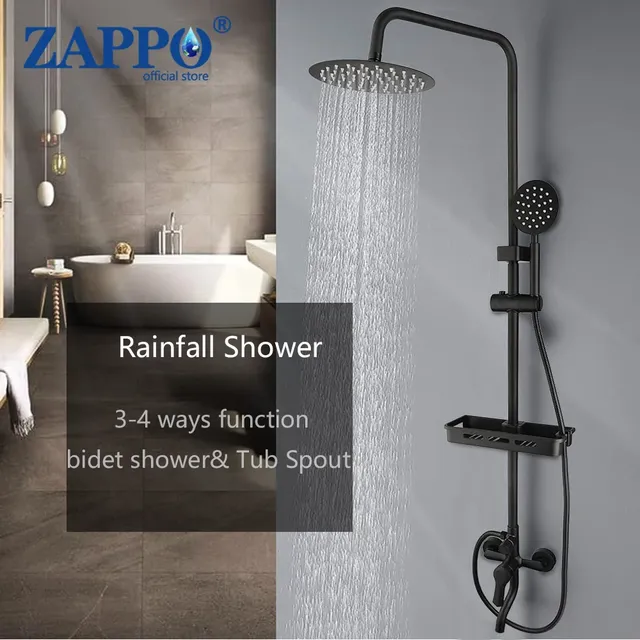 ZAPbag256-Pommeau de douche mural à effet pluie
