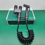 Robinet de nettoyage de toilettes moderne à double vadrouille, mural, vanne d&rsquo;angle d&rsquo;eau à double sortie, vanne en céramique non électrique