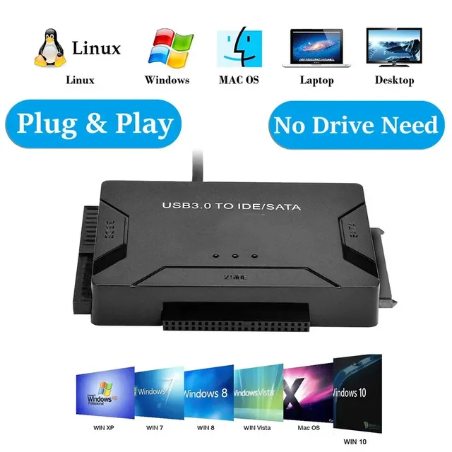 Adaptateur de disque dur USB 3.0 vers SATA IDE – vue 6