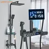Colonne douche murale thermostatique noir…