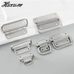 Boîte de vol d&rsquo;armoire, quincaillerie de meubles solides, poignée pliante pour boîte à outils, tiroir en acier inoxydable, garde-robe, installation facile