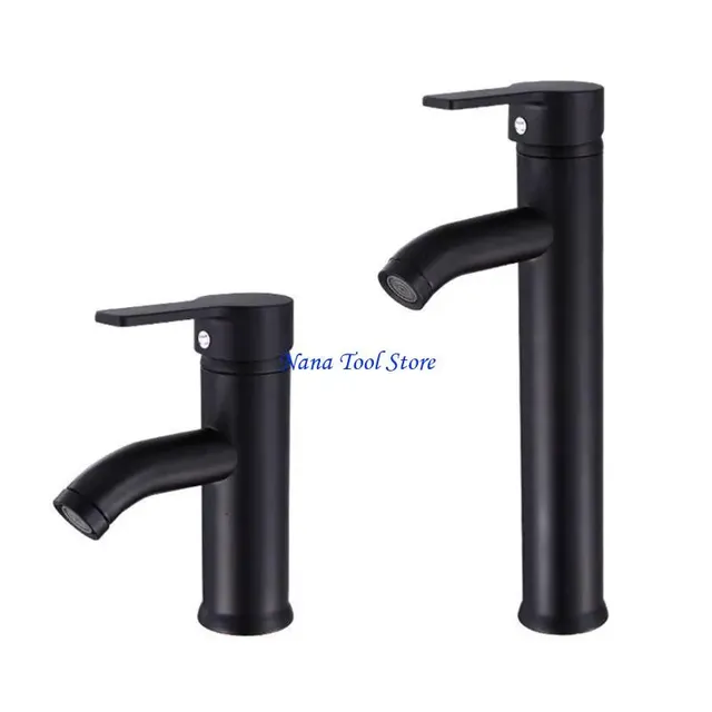 Mitigeur lavabo monotrou monocommande contemporain acier… – vue 2