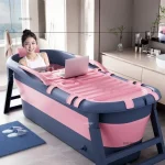 Baignoires pliables en plastique pour adultes, fournitures de salle de bains, baignoire épaisse minimaliste pour tout le corps, baignoire glacée Portable pour adultes