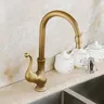 Mitigeur evier cuisine laiton brossé antique col haut… – vue 5