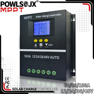 POWLSOJX MPPT 100A 80A 60A contrôleur de Charge solaire 12V 24V 36V 48V panneau solaire plomb acide/Lithium régulateur de batterie double USB POWLSOJX MPPT 100A 80A 60A contrôleur de Charge solaire 12V 24V 36V 48V panneau solaire plomb acide/Lithium régulateur de batterie double USB
