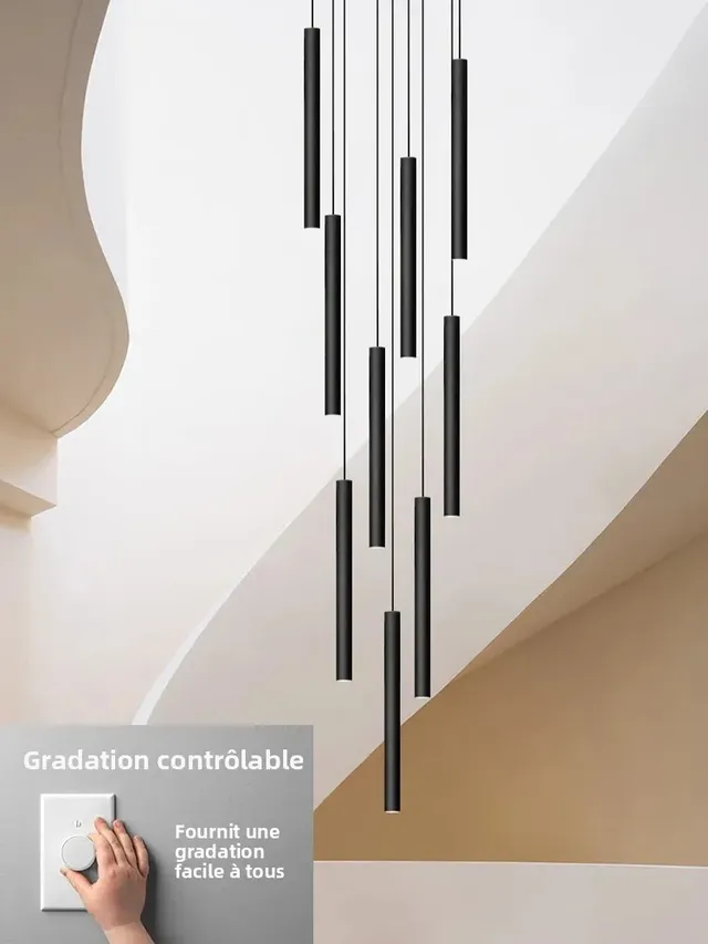 Dimmable LED contrôlable éclairage pendentif Long câble…