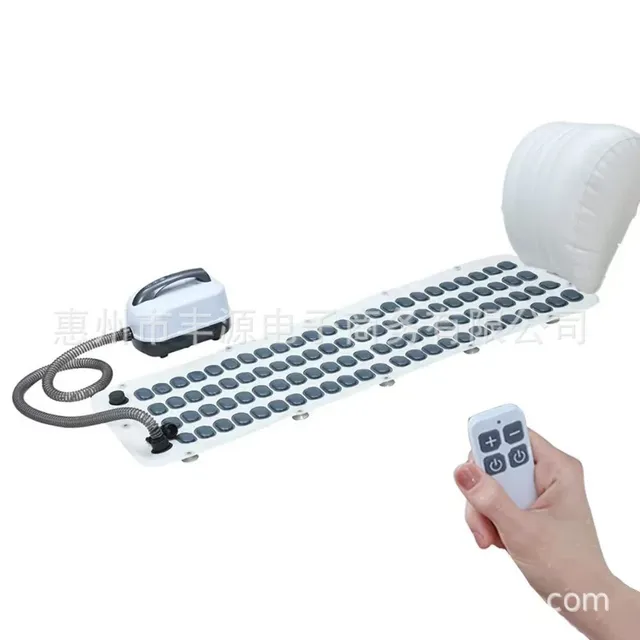 Tapis bain spa massant antidérapant ovale allongé blanc… – vue 3