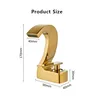 Robinet de lavabo cascade moderne mélangeur chaud et… – vue 6