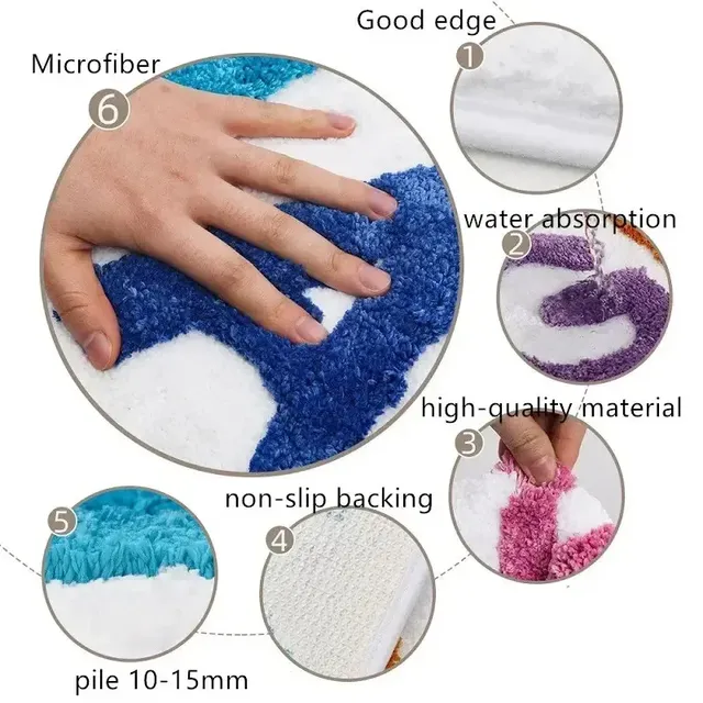 Obtenez le tapis de bain tapis de salle de bain pour… – vue 3