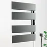 Sèche serviettes mural électrique aluminium laqué gris… – vue 6