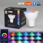 Graffiti WIFI Intelligent GU10 tasse de lumière variable prend en charge Alexa Google commande vocale ampoule RGB Bluetooth WiFi