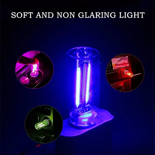 Ampoule en verre à Filament LED USB à gradation tactile – vue 3