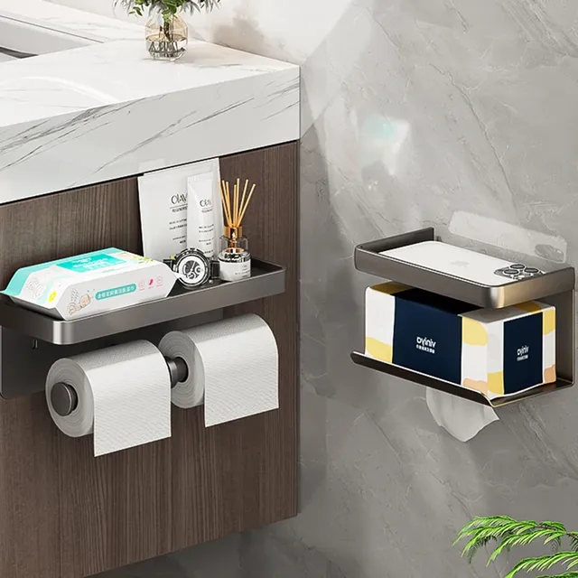 Large porte-papier hygiénique mural porte-rouleau de… – vue 2