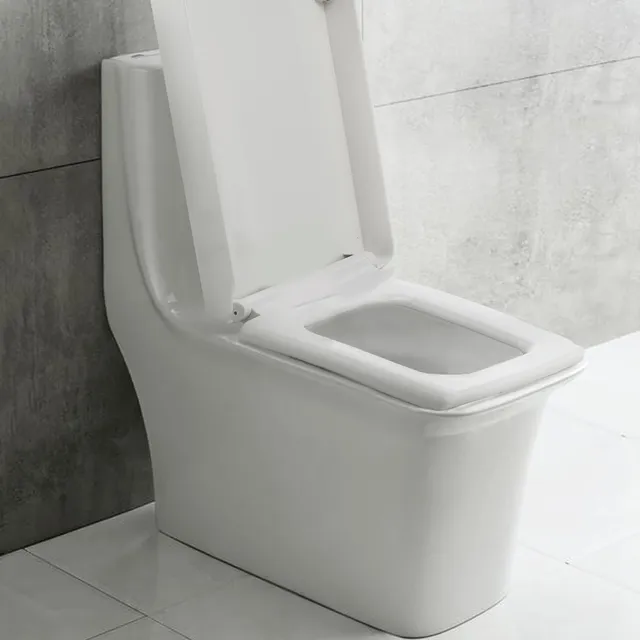 Siège de toilette carré à fermeture douce – vue 4