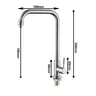 Robinet de cuisine en acier inoxydable – vue 4