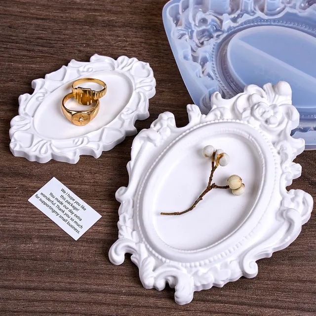 Plateau de rangement ovale en Relief – vue 6