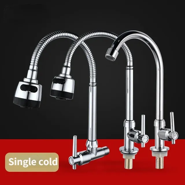 Robinet de cuisine Tube universel grand coude – vue 2