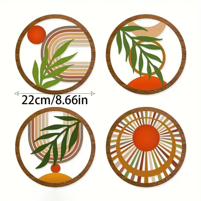 Décorations murales bohème en bois – vue 3