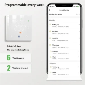 CABE-Tuya Wifi maison intelligente chauffage au sol interrupteur intelligent contrôle de la température pour eau/chauffage électrique au sol chaudière à gaz