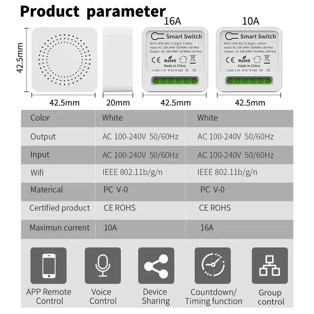 16A Tuya commutateur WiFi intelligent prise en charge… – vue 6