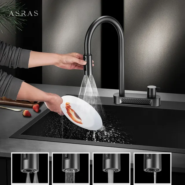 ASRAS 304 robinet de cuisine en acier inoxydable… – vue 4