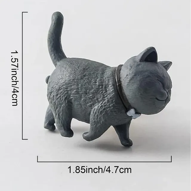 Poignée porte placard chat mignon rétro lot quatre… – vue 6