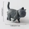 Poignée porte placard chat mignon rétro lot quatre… – vue 6