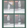 Bouteille à pompe transparente sans air pour crème… – vue 4
