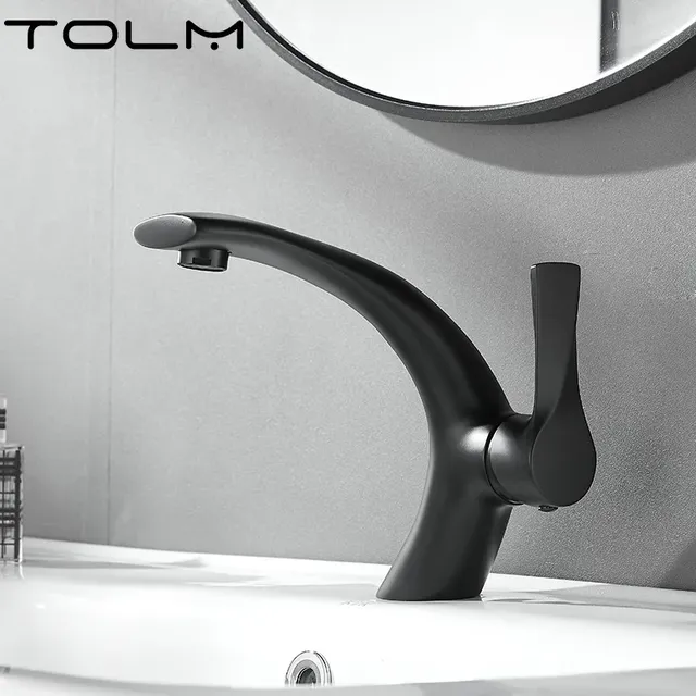 Robinet mitigeur lavabo contemporain bec long courbé… – vue 5